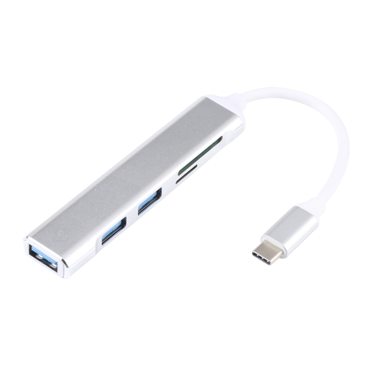 5 in 1 USB-C / Type-C 3.1 to SD / TF Card Slot + 3 USB 3.0 Ports Multifunctional Docking Station HUB (White)
5 in 1 USB-C / Type-C 3.1 to SD / TF Card Slot + 3 USB 3.0 Ports Multifunctional Docking Station HUB (White)
