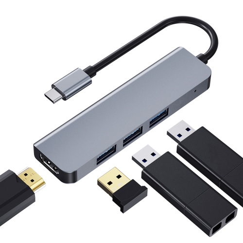 2008N 4 In 1 USB 3.0 x3 + HDMI Multi-function Intelligent Type-C / USB-C HUB Docking Station
2008N 4 In 1 USB 3.0 x3 + HDMI Multi-function Intelligent Type-C / USB-C HUB Docking Station