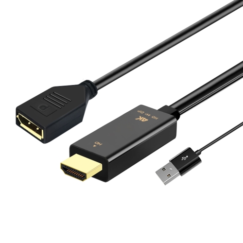 H146 HDMI Male + USB 2.0 Male to DisplayPort Female Adapter Cable, Length:25cm
H146 HDMI Male + USB 2.0 Male to DisplayPort Female Adapter Cable, Length:25cm