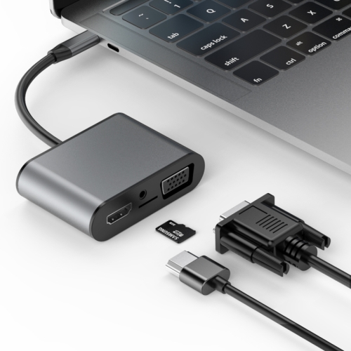basix TW8R 8 in 1 USB-C / Type-C to 3 USB 3.0 + USB-C / Type-C + HDMI + VGA Interfaces HUB Adapter with Micro SD Card Slot & 3.5mm AUX (Grey)
basix TW8R 8 in 1 USB-C / Type-C to 3 USB 3.0 + USB-C / Type-C + HDMI + VGA Interfaces HUB Adapter with Micro SD Card Slot & 3.5mm AUX (Grey)