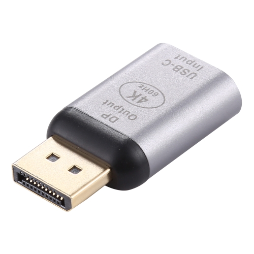 

Type-C / USB-C Female to Big DP Male Aluminium Alloy Adapter (Silver)