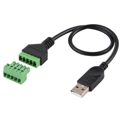 USB Male to 5 Pin Pluggable Terminals Solder-free USB Connector Solderless Connection Adapter Cable, Length: 30cm
USB Male to 5 Pin Pluggable Terminals Solder-free USB Connector Solderless Connection Adapter Cable, Length: 30cm