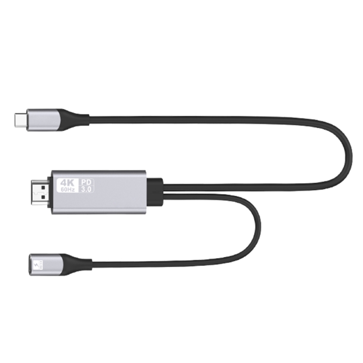 9572PD USB-C / Type-C Male to HDMI Male 4K HD Video Adapter Cable, Cable Length: 1.8m
9572PD USB-C / Type-C Male to HDMI Male 4K HD Video Adapter Cable, Cable Length: 1.8m