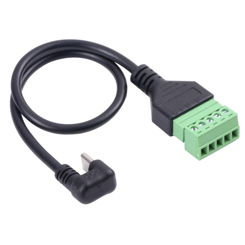 U-shaped Elbow USB-C / Type-C Male to 5 Pin Green Pluggable Terminal Solder-free Connector Cable
U-shaped Elbow USB-C / Type-C Male to 5 Pin Green Pluggable Terminal Solder-free Connector Cable