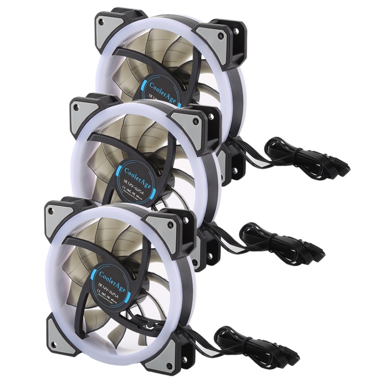 3 PCS CoolerAge DC 12V - 0.25A 2500PRM Remote Cotrol Computer Cooler Cooling Case Fan with Adjust LED
3 PCS CoolerAge DC 12V - 0.25A 2500PRM Remote Cotrol Computer Cooler Cooling Case Fan with Adjust LED