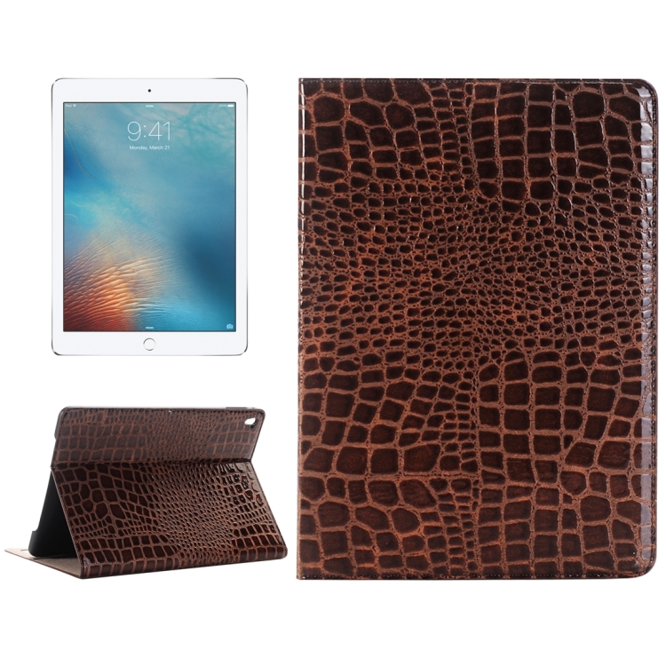 Crocodile Texture Horizontal Flip Leather Case with Holder & Card Slots & Wallet for iPad Pro 9.7 inch(Brown)
Crocodile Texture Horizontal Flip Leather Case with Holder & Card Slots & Wallet for iPad Pro 9.7 inch(Brown)