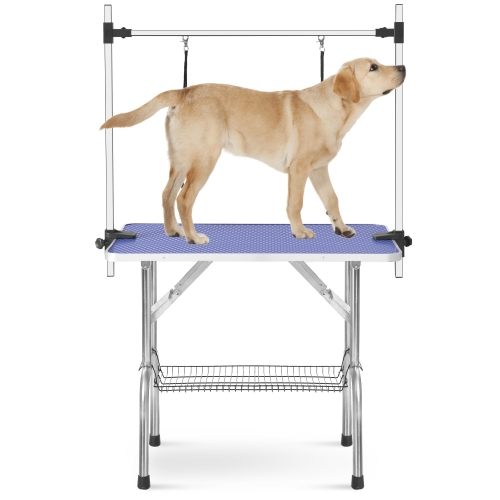 

[US Warehouse] 46 inch Folding Heavy Duty Stainless Steel Dog Pet Grooming Table