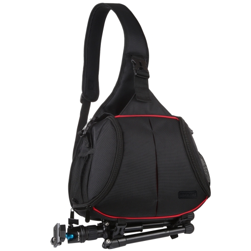 

PULUZ Triangle Style SLR Camera Bag Sling Waterproof Backpack Single Shoulder Messenger Bags(Black)