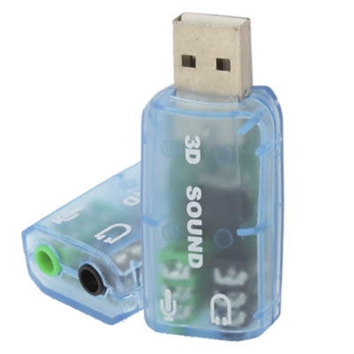 

USB DSP 5.1 External Sound Card Adapter Mono Channel(Blue)