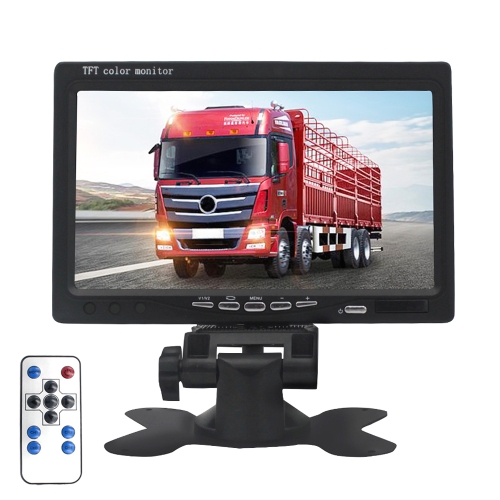 7.0 inch Car Monitor / Surveillance Cameras Monitor with Adjustable Angle Holder & Remote Controller, Dual Video Input
7.0 inch Car Monitor / Surveillance Cameras Monitor with Adjustable Angle Holder & Remote Controller, Dual Video Input