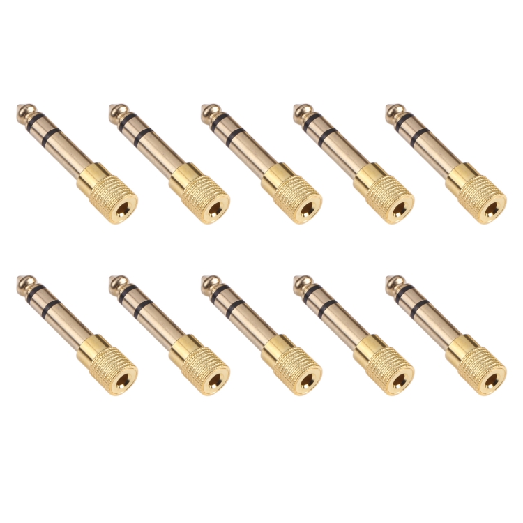 6.35mm Male to 3.5mm Female Audio Jack Adapters (10 Pcs in One Package, the Price is for 10 Pcs)
6.35mm Male to 3.5mm Female Audio Jack Adapters (10 Pcs in One Package, the Price is for 10 Pcs)