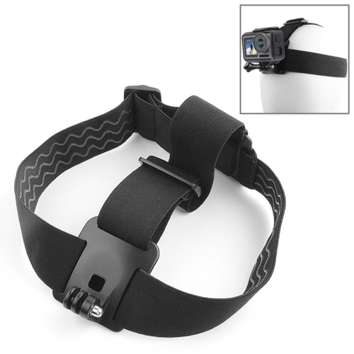 

ST-23 Elastic Adjustable Head Strap Mount Belt for DJI Osmo Action, GoPro HERO7 /6 /5 /5 Session /4 Session /4 /3+ /3 /2 /1, Xiaoyi and Other Action Cameras(Black)