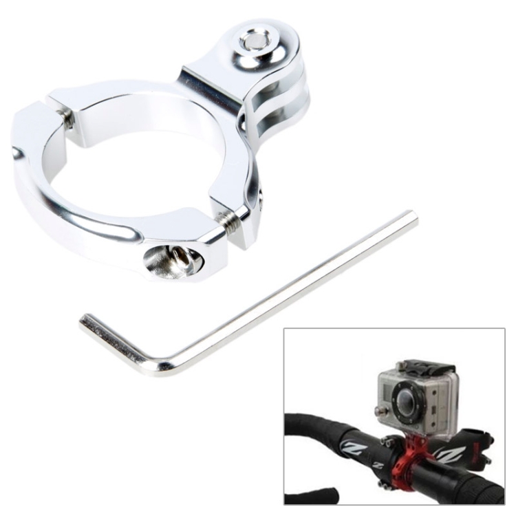 TMC HR87 Bike Aluminum Handle Bar Standard Mount for GoPro HERO6 /5 /5 Session /4 Session /4 /3+ /3 /2 /1, Xiaoyi and Other Action Cameras, Internal Diameter: 31.8mm(Silver)
TMC HR87 Bike Aluminum Handle Bar Standard Mount for GoPro HERO6 /5 /5 Session /4 Session /4 /3+ /3 /2 /1, Xiaoyi and Other Action Cameras, Internal Diameter: 31.8mm(Silver)