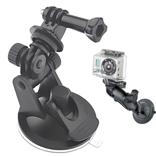 

ST-51 Mini Car Suction Cup Tripod Adapter + 7CM Diameter Base Mount for GoPro HERO10 Black / HERO9 Black / HERO8 Black /7 /6 /5 /5 Session /4 Session /4 /3+ /3 /2 /1, DJI Osmo Action, Xiaoyi and Other Action Cameras(Black)