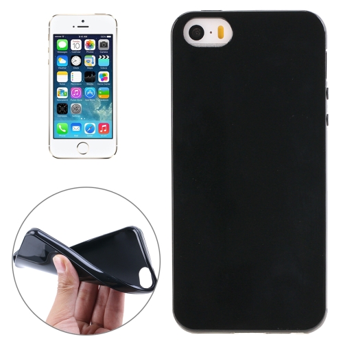 

Smooth Surface TPU Case for iPhone 5 & 5S(Black)