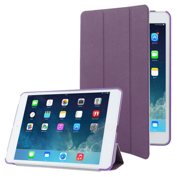3-folding Cross Texture Leather Case with Holder & Sleep / Wake-up Function for iPad mini 1 / 2 / 3 (Purple)
3-folding Cross Texture Leather Case with Holder & Sleep / Wake-up Function for iPad mini 1 / 2 / 3 (Purple)