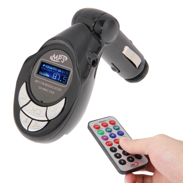 In Car 4 in 1 (SD Card) / USB MP3 Wireless FM Modulator Transmitter with LCD Display(Black)
In Car 4 in 1 (SD Card) / USB MP3 Wireless FM Modulator Transmitter with LCD Display(Black)
