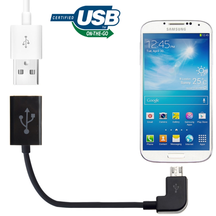 12cm 90 Degree Micro USB OTG Connection Cable, For Samsung, HTC, Sony, Lenovo, Huawei, and other Smartphones(Black)
12cm 90 Degree Micro USB OTG Connection Cable, For Samsung, HTC, Sony, Lenovo, Huawei, and other Smartphones(Black)