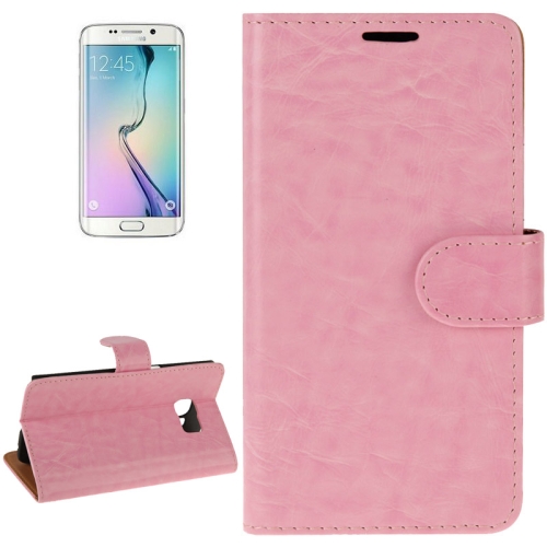 For Galaxy S6 Edge Crazy Horse Texture Horizontal Flip Magnetic Buckle Leather Case with Card Slots & Wallet & Holder(Pink)
For Galaxy S6 Edge Crazy Horse Texture Horizontal Flip Magnetic Buckle Leather Case with Card Slots & Wallet & Holder(Pink)