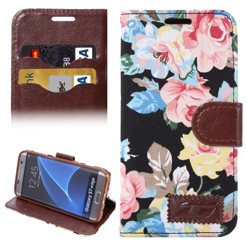 For Galaxy S7 Edge/G935 Flower Pattern Cloth Surface Horizontal Flip Leather Case with Holder & Card Slots (Black)
For Galaxy S7 Edge/G935 Flower Pattern Cloth Surface Horizontal Flip Leather Case with Holder & Card Slots (Black)
