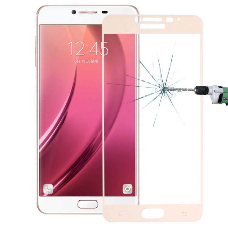 For Galaxy C7 / C700 0.26mm 9H Surface Hardness Explosion-proof Silk-screen Tempered Glass Full Screen Film (Gold)
For Galaxy C7 / C700 0.26mm 9H Surface Hardness Explosion-proof Silk-screen Tempered Glass Full Screen Film (Gold)