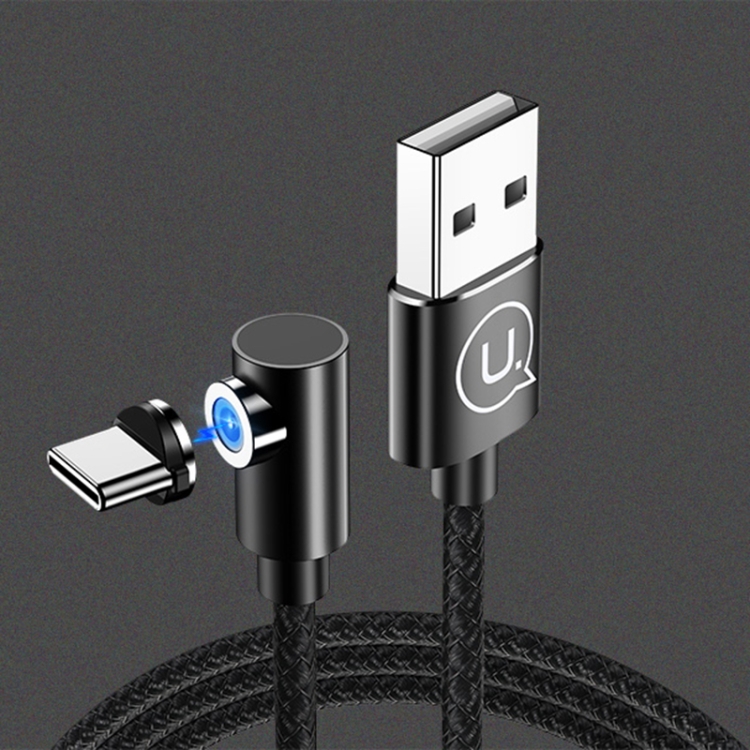 USAMS US-SJ445 U54 USB to USB-C / Type-C Right-angle Aluminum Alloy Magnetic Charging Cable, Length: 1m(Black)
USAMS US-SJ445 U54 USB to USB-C / Type-C Right-angle Aluminum Alloy Magnetic Charging Cable, Length: 1m(Black)