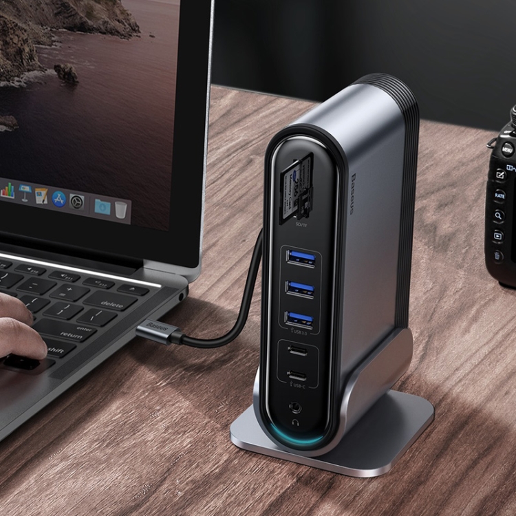 Baseus Working Station Multifunctional USB / Type-C HUB Adapter with CN Plug + UK Plug + EU Plug (Grey)
Baseus Working Station Multifunctional USB / Type-C HUB Adapter with CN Plug + UK Plug + EU Plug (Grey)