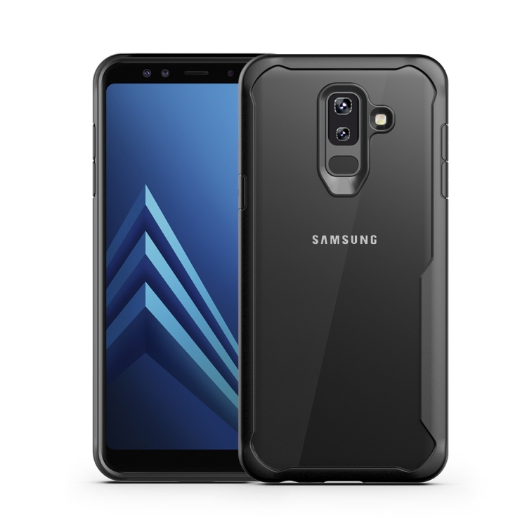 Transparent PC + TPU Full Coverage Shockproof Protective Case for Galaxy A6+ (2018) (Black)
Transparent PC + TPU Full Coverage Shockproof Protective Case for Galaxy A6+ (2018) (Black)
