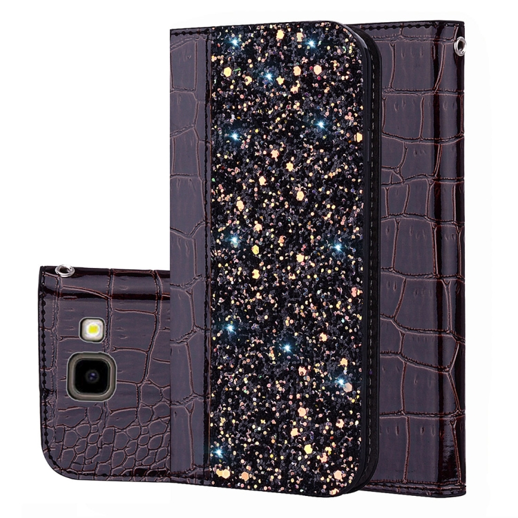 Crocodile Texture Glitter Powder Horizontal Flip Leather Case for Galaxy J4+, with Card Slots & Holder (Black)
Crocodile Texture Glitter Powder Horizontal Flip Leather Case for Galaxy J4+, with Card Slots & Holder (Black)