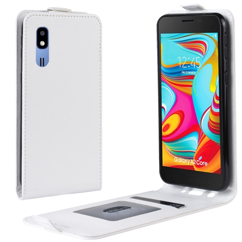 R64 Texture Vertical Flip Leather Case for Galaxy A2 Core , with Card Slots & Photo Frame (White)
R64 Texture Vertical Flip Leather Case for Galaxy A2 Core , with Card Slots & Photo Frame (White)