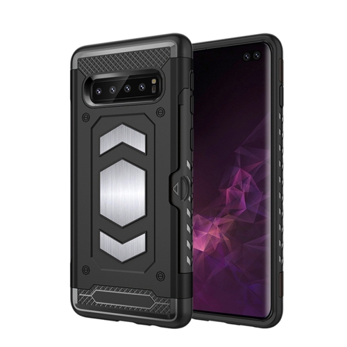 Shockproof Armor TPU + PC Protective Case for Galaxy S10 Plus, with Card Slot (Black)
Shockproof Armor TPU + PC Protective Case for Galaxy S10 Plus, with Card Slot (Black)
