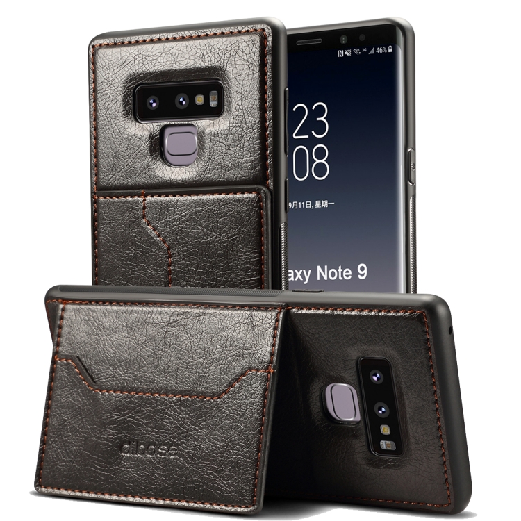 dibase Crazy Horse Texture PU Leather Case for Galaxy Note 9, with Holder & Card Slot(Black)
dibase Crazy Horse Texture PU Leather Case for Galaxy Note 9, with Holder & Card Slot(Black)