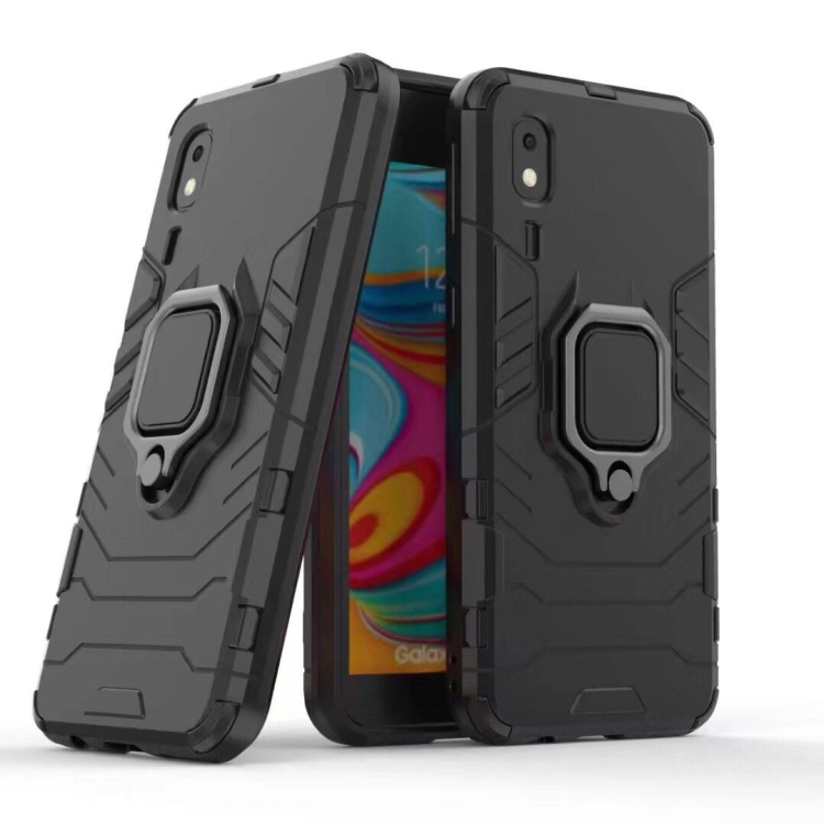 PC + TPU Shockproof Protective Case for Galaxy A2 Core, with Magnetic Ring Holder (Black)
PC + TPU Shockproof Protective Case for Galaxy A2 Core, with Magnetic Ring Holder (Black)