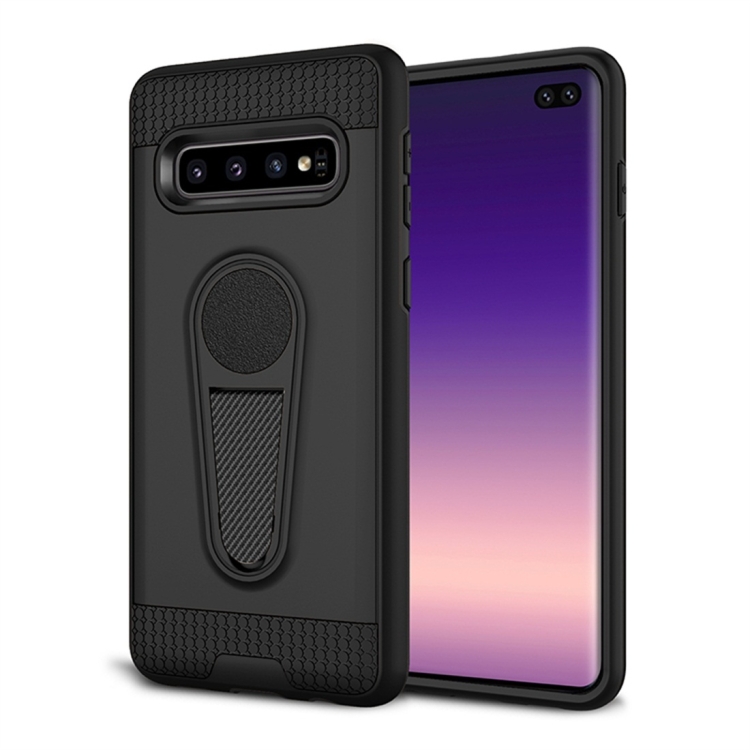Shockproof Armor TPU + PC Protective Case for Galaxy S10 Plus, with Holder (Black)
Shockproof Armor TPU + PC Protective Case for Galaxy S10 Plus, with Holder (Black)