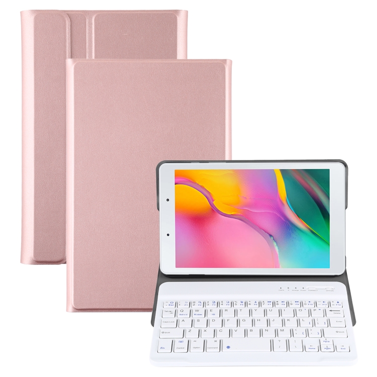 Ultra-thin Detachable Magnetic Bluetooth Keyboard Leather Case for Galaxy Tab A 8.0 2019 P200 / P205, with Holder(Rose Gold)
Ultra-thin Detachable Magnetic Bluetooth Keyboard Leather Case for Galaxy Tab A 8.0 2019 P200 / P205, with Holder(Rose Gold)
