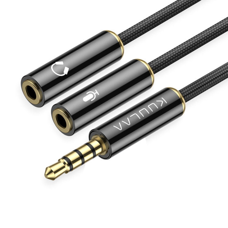 KUULAA KL-X16 Male to 3.5mm Two Female Microphone + Earphone Splitter Aux Audio Cable, Length: about 20cm(Black)
KUULAA KL-X16 Male to 3.5mm Two Female Microphone + Earphone Splitter Aux Audio Cable, Length: about 20cm(Black)