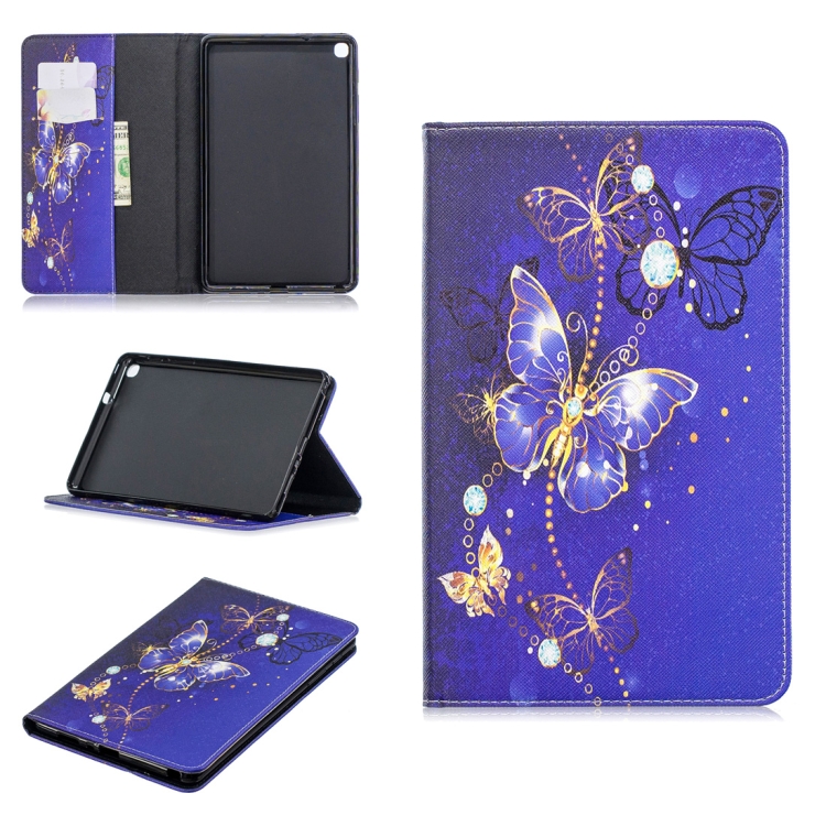 Colored Drawing Purple Butterfly Pattern Horizontal Flip Leather Case for Galaxy Tab A 8 (2019) P200 / P205, with Holder & Card Slots & Wallet
Colored Drawing Purple Butterfly Pattern Horizontal Flip Leather Case for Galaxy Tab A 8 (2019) P200 / P205, with Holder & Card Slots & Wallet