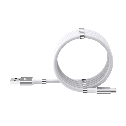 ROCK 2A Type-C / USB-C Silicone Magnetic Charging Data Cable, Length: 0.9m(White)
ROCK 2A Type-C / USB-C Silicone Magnetic Charging Data Cable, Length: 0.9m(White)