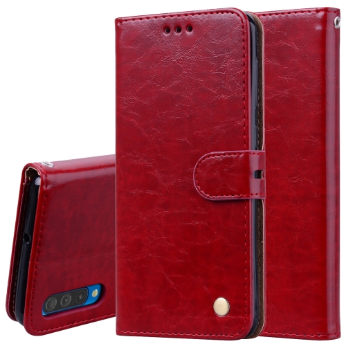 Business Style Oil Wax Texture Horizontal Flip Leather Case for Galaxy A50, with Holder & Card Slots & Wallet (Red)
Business Style Oil Wax Texture Horizontal Flip Leather Case for Galaxy A50, with Holder & Card Slots & Wallet (Red)