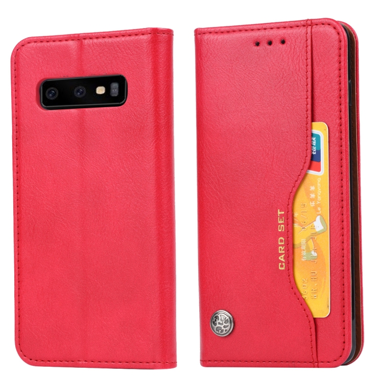 Knead Skin Texture Horizontal Flip Leather Case for Galaxy S10+, with Photo Frame & Holder & Card Slots & Wallet (Red)
Knead Skin Texture Horizontal Flip Leather Case for Galaxy S10+, with Photo Frame & Holder & Card Slots & Wallet (Red)