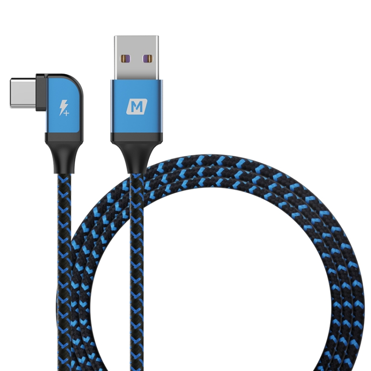 MOMAX 1.2m 5A USB to Type-C / USB-C Elbow Braided Data Sync Charge Cable(Blue)
MOMAX 1.2m 5A USB to Type-C / USB-C Elbow Braided Data Sync Charge Cable(Blue)