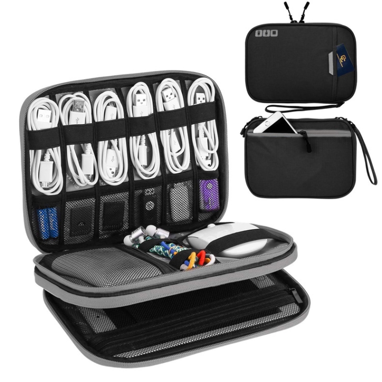 Multi-functional Headphone Charger Data Cable Storage Bag Portable Power Pack, Size:M, 25 x 18 x 5cm (Black)
Multi-functional Headphone Charger Data Cable Storage Bag Portable Power Pack, Size:M, 25 x 18 x 5cm (Black)