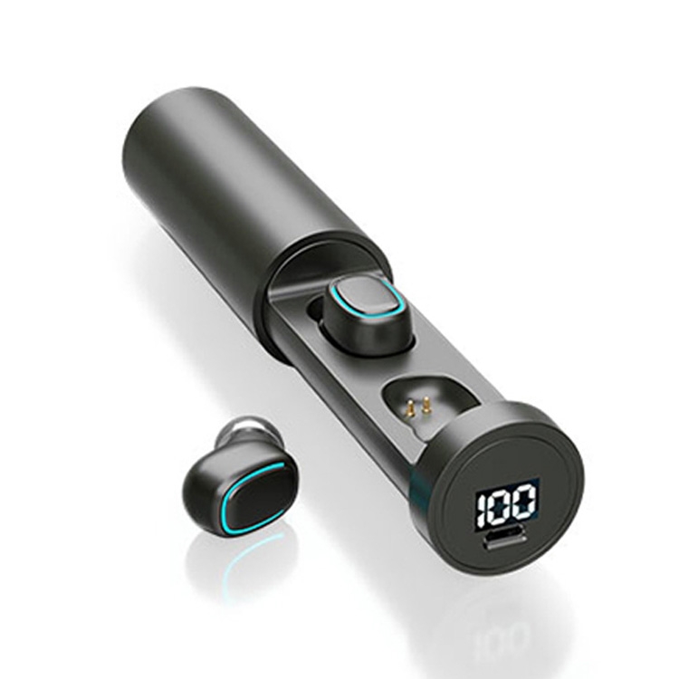 C1 Bluetooth 5.0 TWS Circular Chimney Touch Digital Display True Wireless Bluetooth Earphone with Charging Box(Black)
C1 Bluetooth 5.0 TWS Circular Chimney Touch Digital Display True Wireless Bluetooth Earphone with Charging Box(Black)