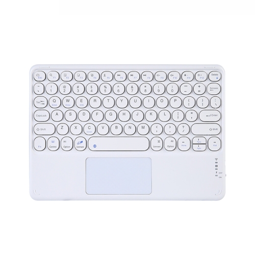 250C 10 inch Universal Tablet Round Keycap Wireless Bluetooth Keyboard with Touch Panel (White)
250C 10 inch Universal Tablet Round Keycap Wireless Bluetooth Keyboard with Touch Panel (White)