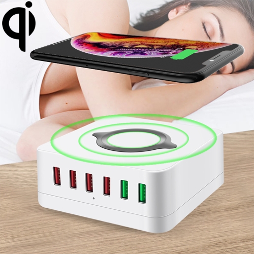 E6 7 In 1 Multi-function Wireless Charging Station USB Smart Socket Holder Stand
E6 7 In 1 Multi-function Wireless Charging Station USB Smart Socket Holder Stand