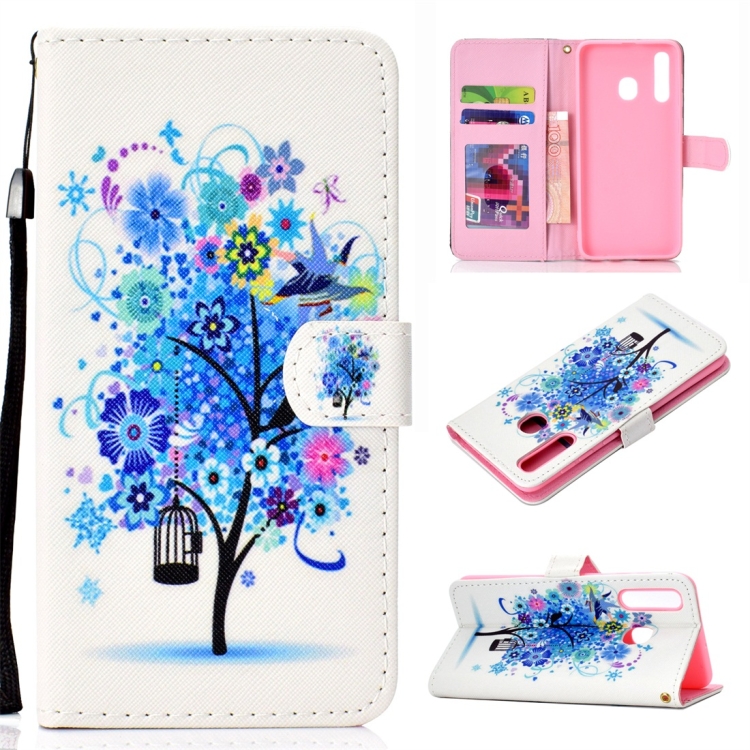 Flower Bird Pattern Colored Drawing Horizontal Flip Leather Case for Galaxy A30, with Holder & Card Slots & Wallet & Lanyard
Flower Bird Pattern Colored Drawing Horizontal Flip Leather Case for Galaxy A30, with Holder & Card Slots & Wallet & Lanyard