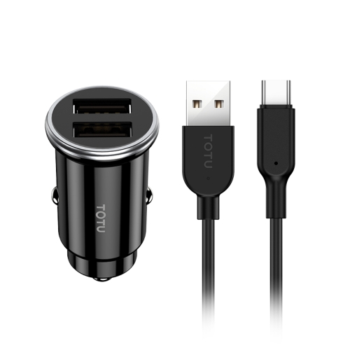 TOTUDESIGN DCCD-019 Elite Series 3.4A Dual USB Car Charger Kit with 1m Type-C / USB-C Charging Line (Black)
TOTUDESIGN DCCD-019 Elite Series 3.4A Dual USB Car Charger Kit with 1m Type-C / USB-C Charging Line (Black)