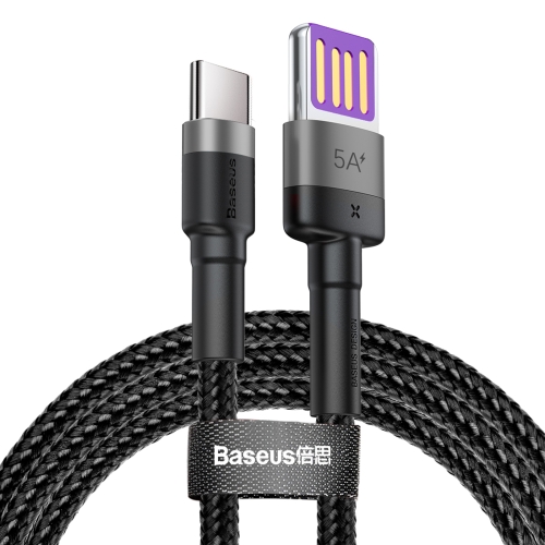 

Baseus 40W Type-C / USB-C HW Double-sided Blind Insertion Quick Charging Cable, Length : 1m(Grey)