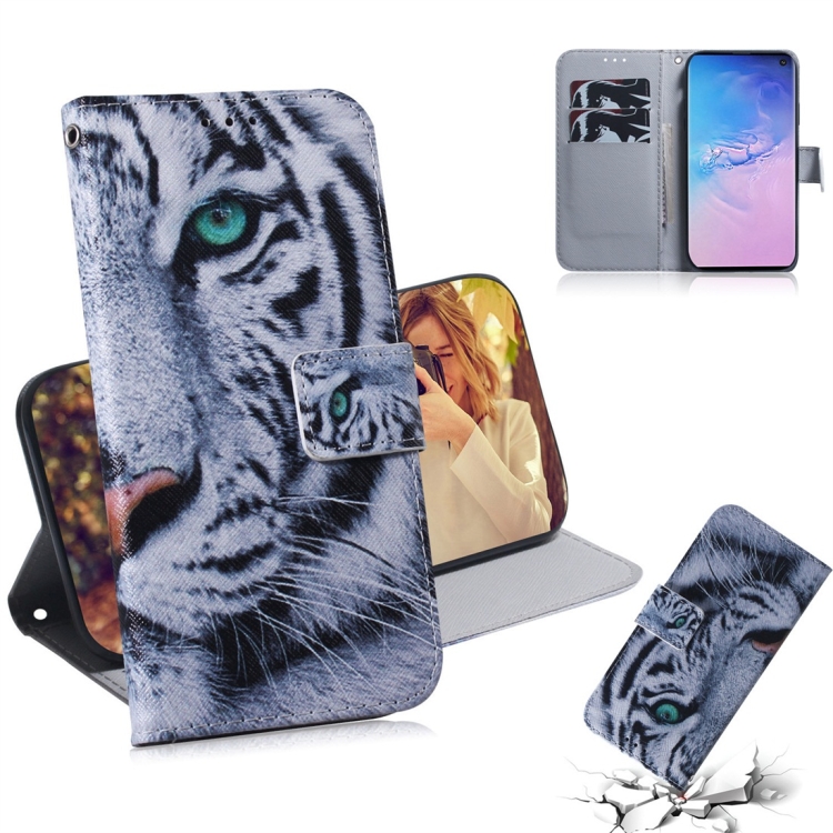Tiger Pattern Coloured Drawing Horizontal Flip Leather Case for Galaxy S10, with Holder & Card Slots & Wallet
Tiger Pattern Coloured Drawing Horizontal Flip Leather Case for Galaxy S10, with Holder & Card Slots & Wallet