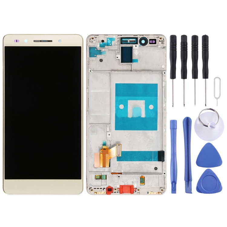 For Huawei Honor 7 LCD Screen and Digitizer Full Assembly with Frame(Gold) 
For Huawei Honor 7 LCD Screen and Digitizer Full Assembly with Frame(Gold)